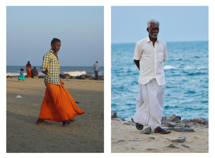 dhoti india inde pondichéry 