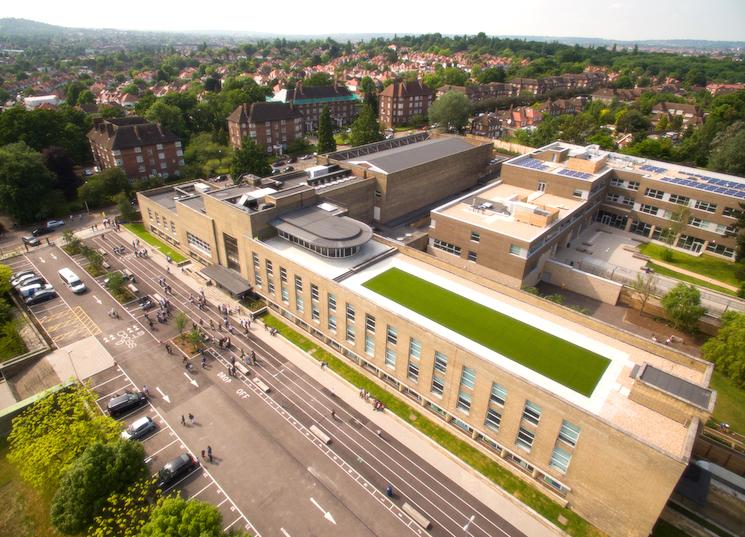 Lycée international de Londres Winston Churchill vu du ciel