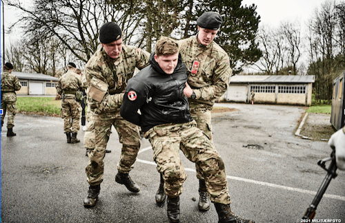 entrainement service militaire Danemark 