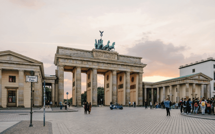 La porte de Brandebourg à Berlin, en Allemagne