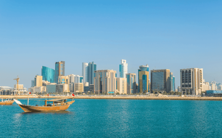 La ville de Manama, au Bahreïn.