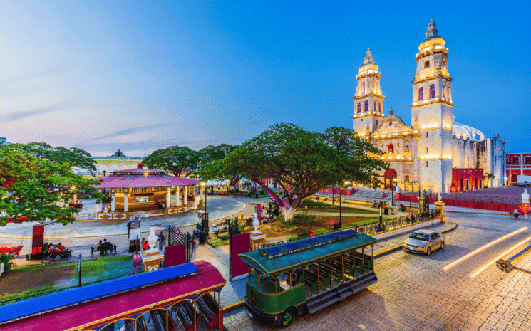 La ville de Campeche, au Mexique