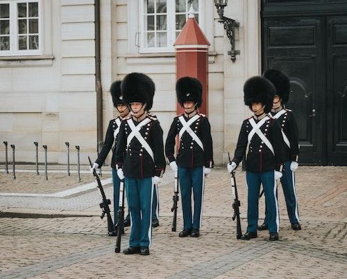 soldats garde royale à Amalienborg 