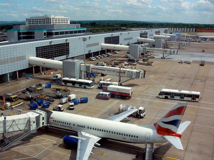 Le terminal nord de l'aéroport de Gatwick de Londres