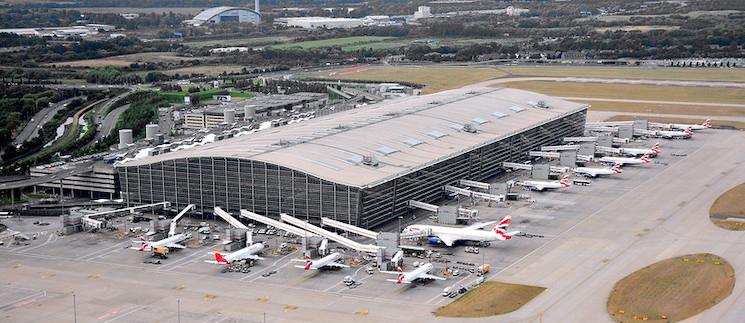 Le terminal 5A de l'aéroport d'Heathrow de Londres