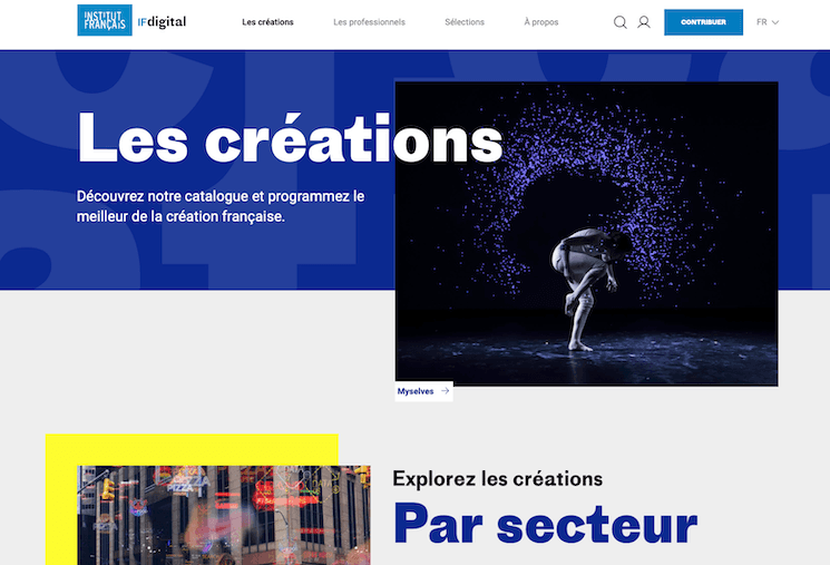 La partie Les créations d'IFdigital