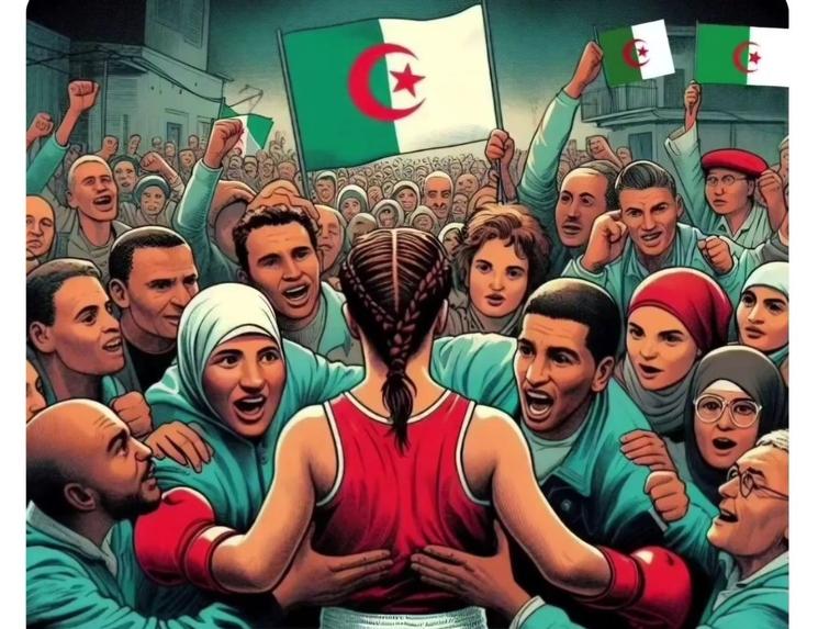 Soutien à Imane Khelif en Algérie