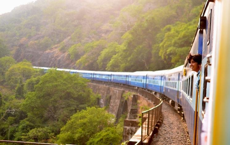 Un train en Inde