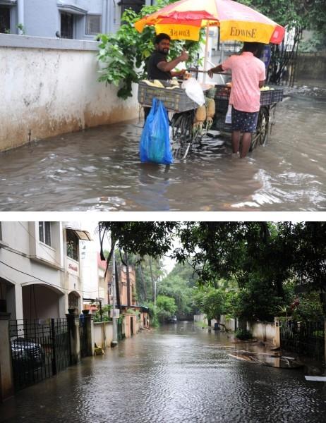 Inondation dans les rues de Chennai en 2021