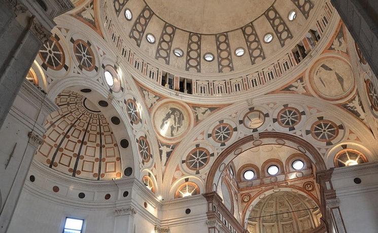 la tribune de l'église santa maria delle grazie à Milan