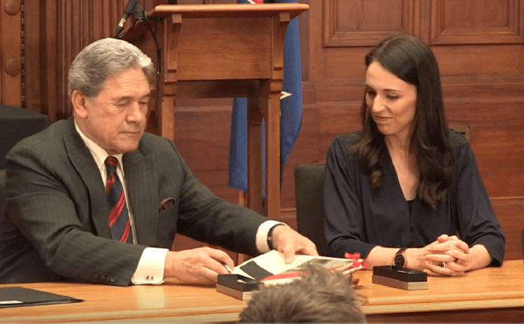 Jacinda Ardern Winston Peters 