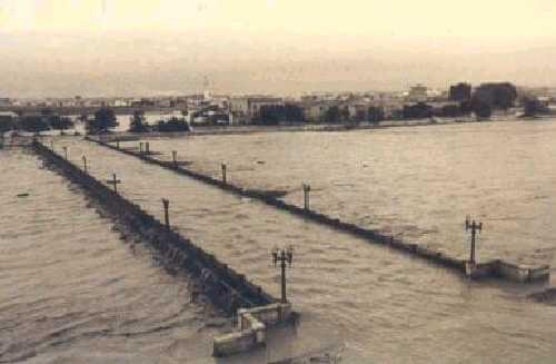 l'inondation du fleuve turia à Valencia