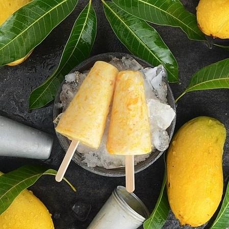 2 glaces kulfi à la mangue