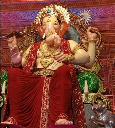 Le Ganesh de Lalbaugcha Raja en 2022 à Mumbai