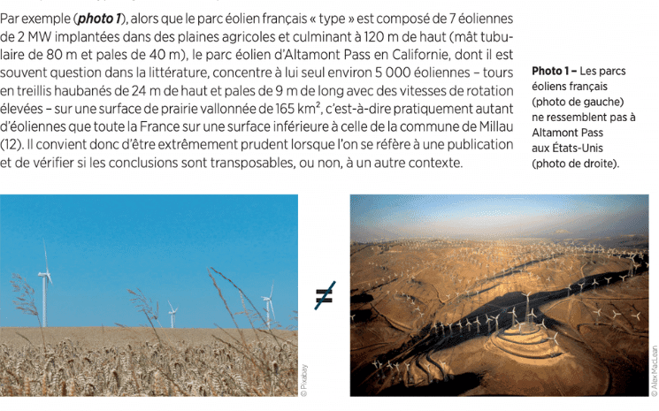 capture d'écran du rapport de LPO sur les éoliennes 