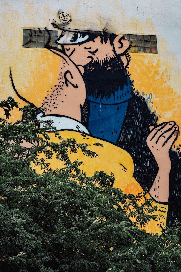 Une oeuvre de street-art LGBT