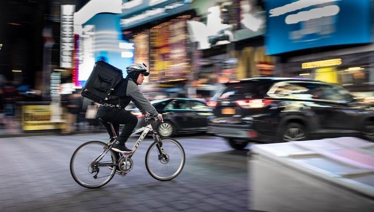 Une livraison écologique à vélo