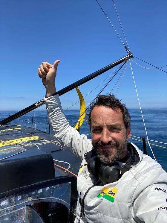 louis Burton dans la Transat CIC