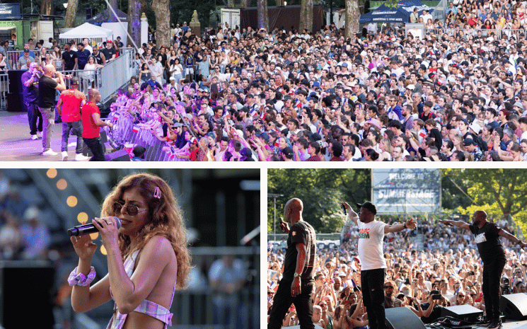 Laurie Darmon et Magic System devant la foule du Bastille Day 2024