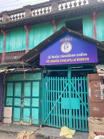 La maison tamoule Ananda Rangapillai à Pondichéry