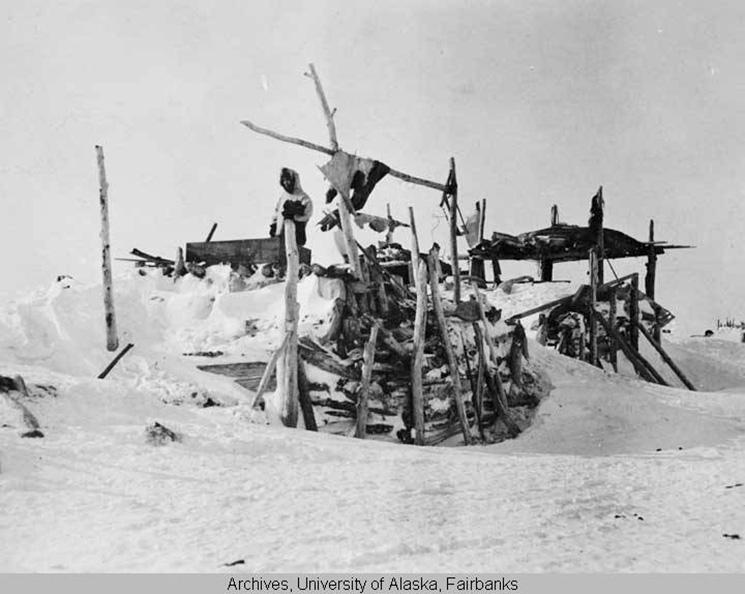 Maison semi-souterraine Inupiaq