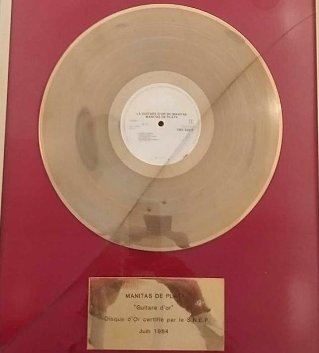 Disque d'or de Manitas de Plata