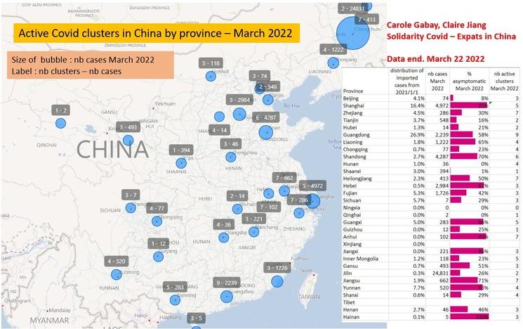 carte chine covid