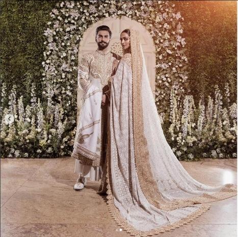 Deepika Padukone et Ranveer Singh pour leur mariage