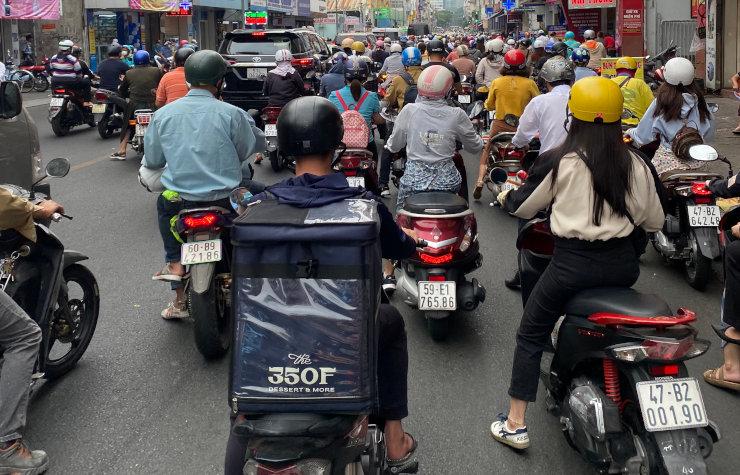 Un matin sur les routes de Ho-Chi-Minh Ville