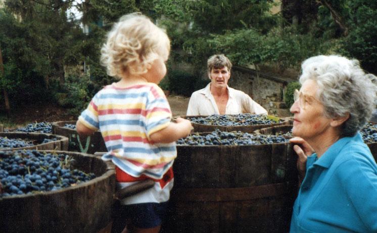 la famille au vignoble 