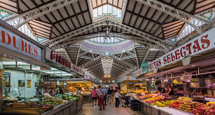 Intérieur du Marché Central de Valencia