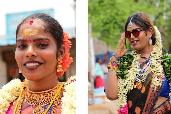 Des Hijras se présentant pour Miss Hijras