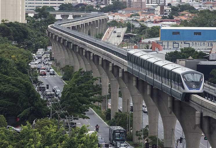 Monotrilho ligne de métro Prata