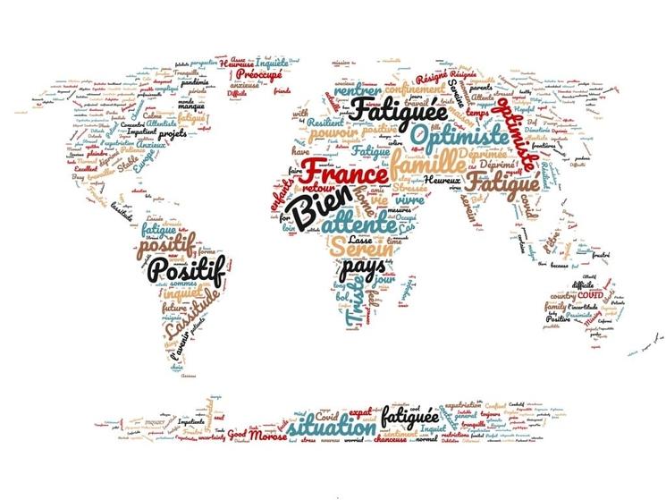 Un visuel d'Expat Communication sur le moral des expatriés