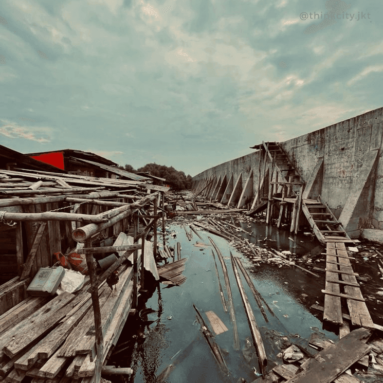 digue eau montee eau jakarta