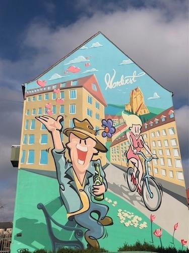 Mural à Nordvest Copenhague 