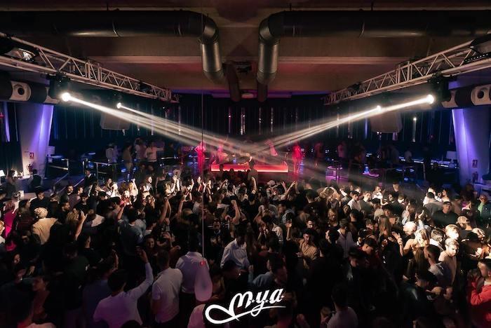 des personnes en train de faire la fête dans le night club Mya à Valencia