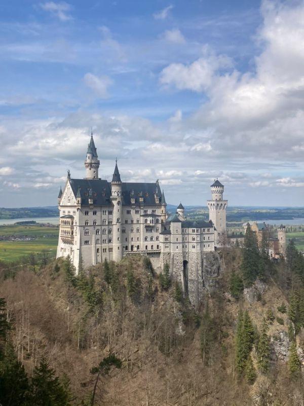 le château de neuschwanstein depuis Marienbrücke