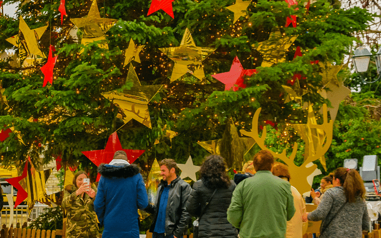 Un sapin de Noël en Grèce