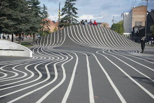 le parc de Superkilen à Norrebro 