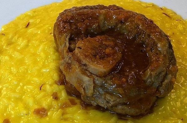 ossobuco et risotto giallo