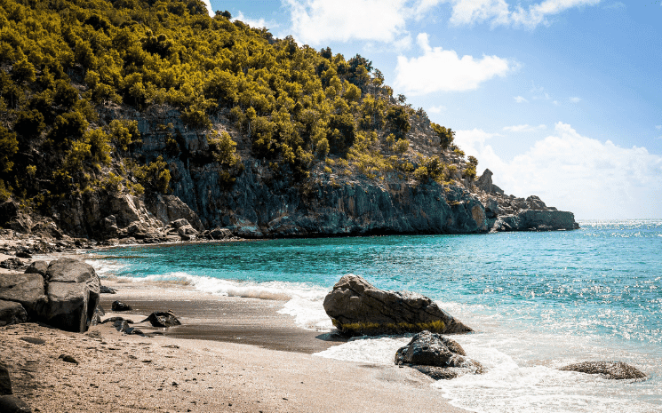 Shell Beach à Saint-Barthélémy 