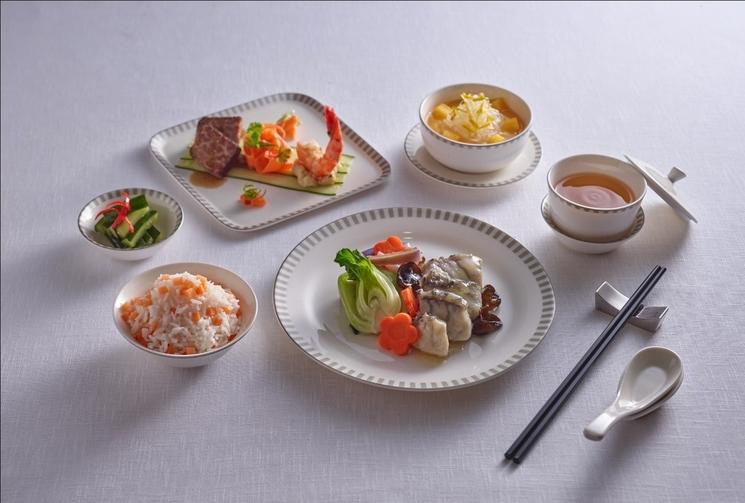 Singapore Airlines Business Class meal