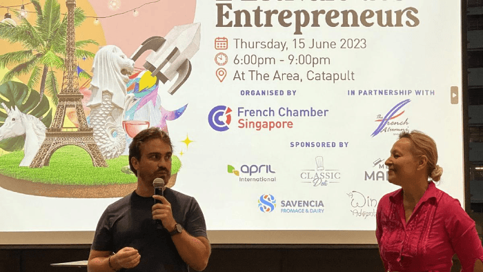 Estivale des entrepreneurs Singapour 15 juin 2023 Thomas Budin Noodle