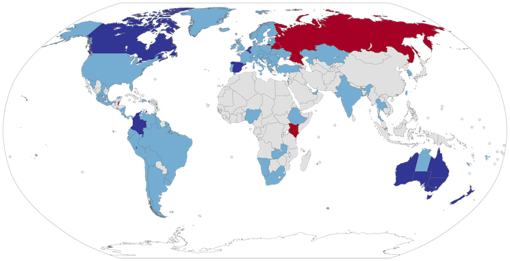 la carte des pays où l'euthanasie est légale