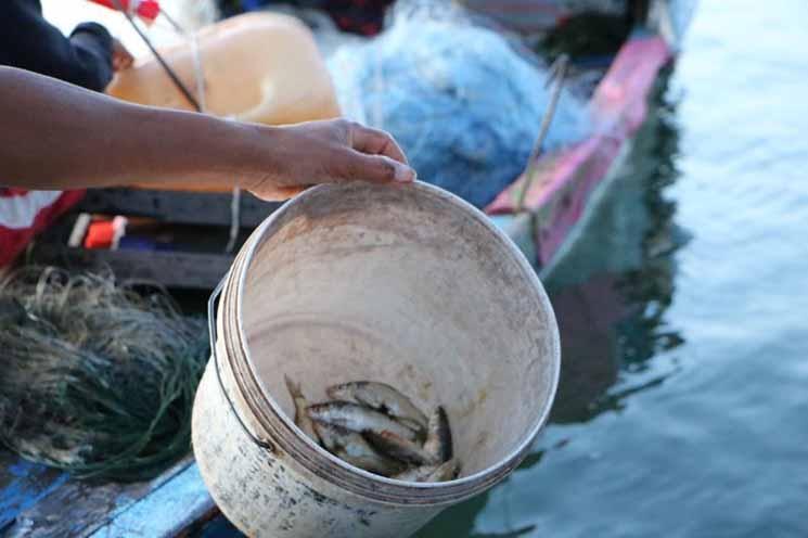 pecheurs cambodgiens sur un bateau