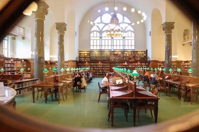 salle de travail bibliothèque royale Copenhague Danemark 