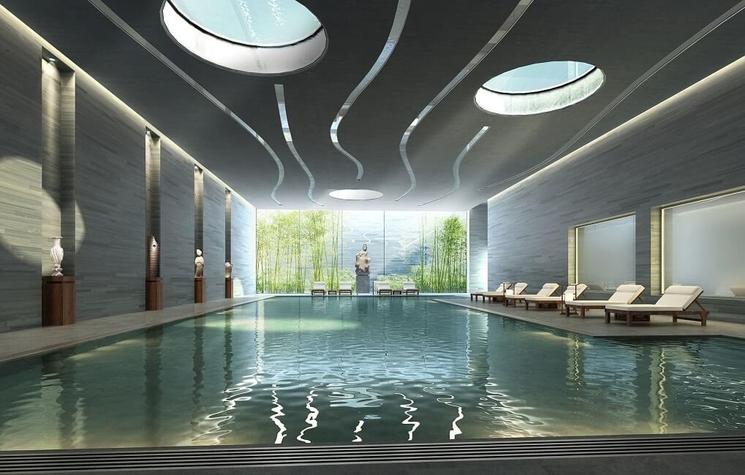 piscine dans un hôtel