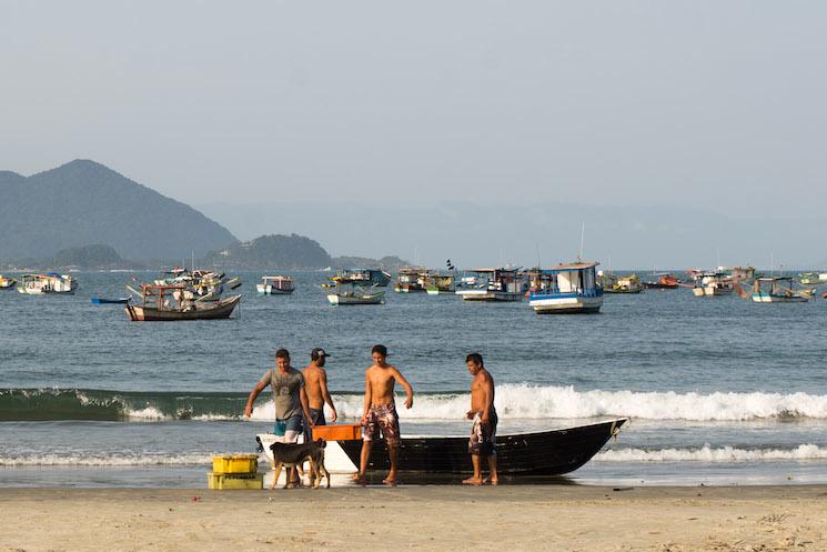 Plage de Perequê, à Guarujá