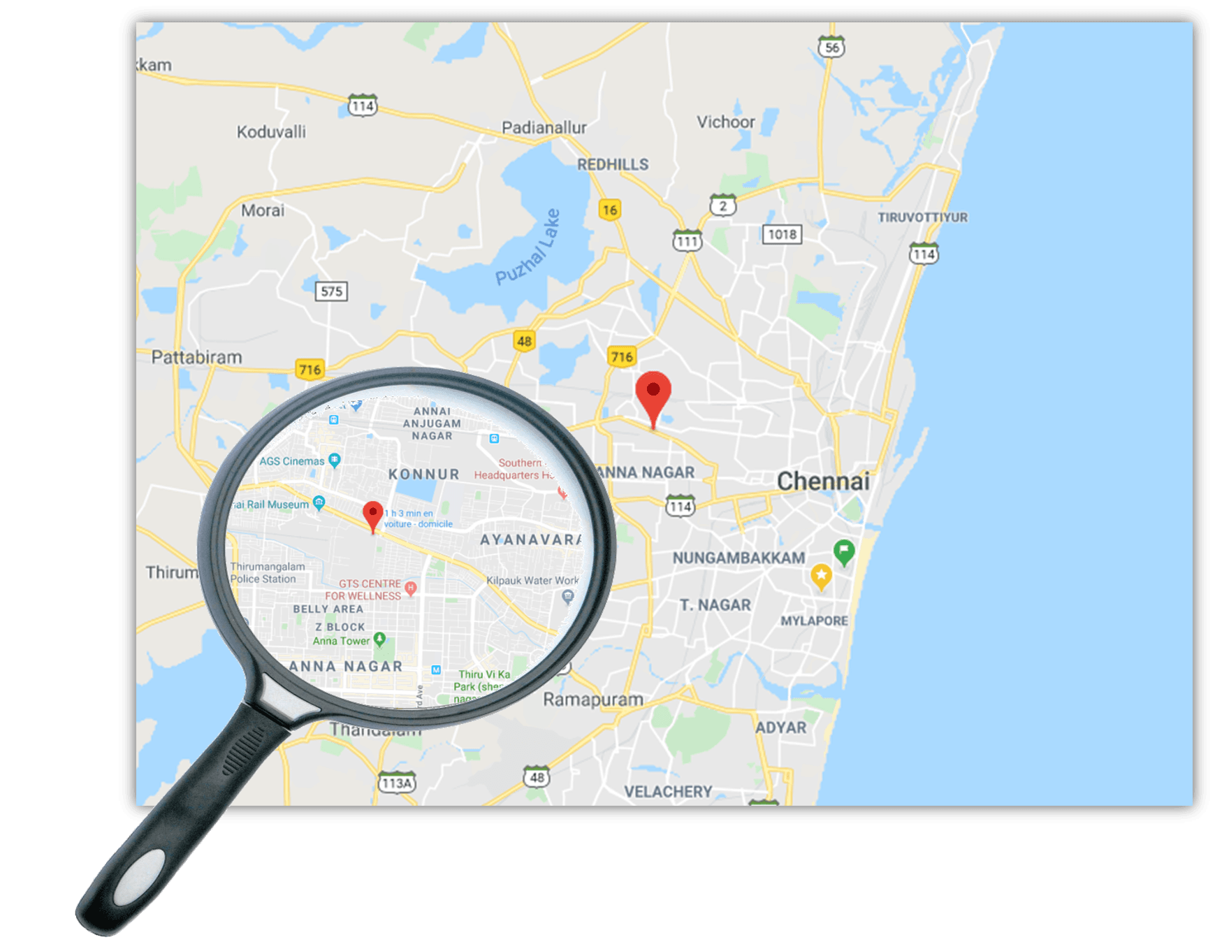 lieu emplacement forêt chennai inde